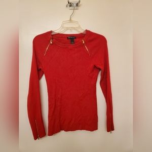 Women's red sweater